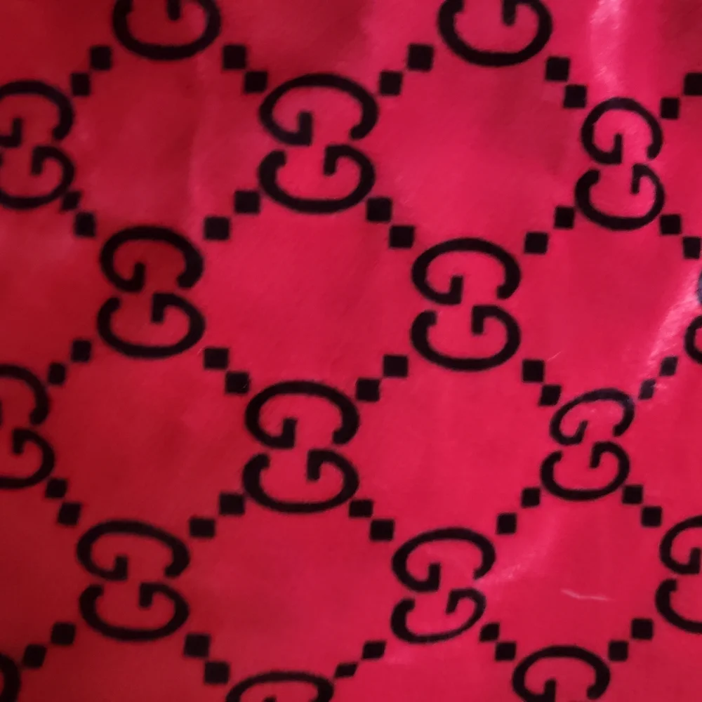 Gucci Red and Black Row Fabrick .